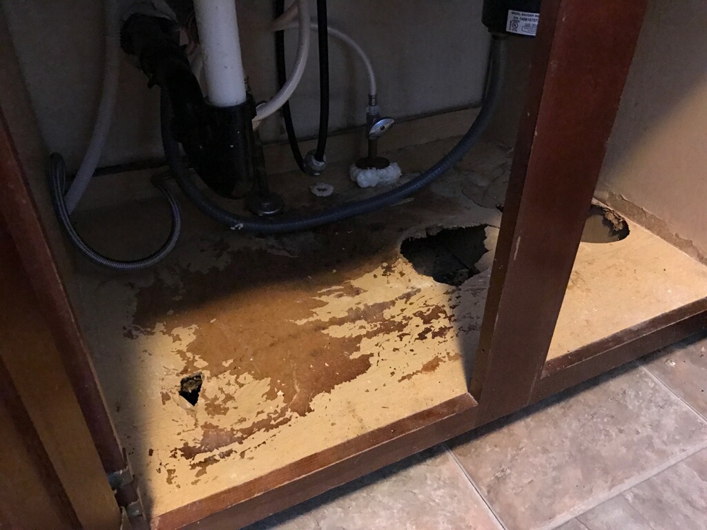 Bad Sink Flooring